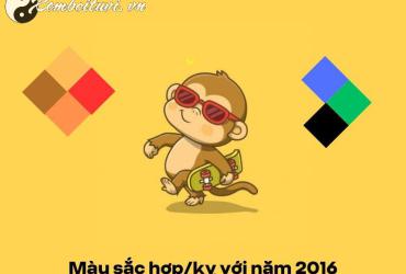 Sinh năm 2016 hợp màu gì? Bảng màu phong thủy đầy đủ cho tuổi Bính Thân
