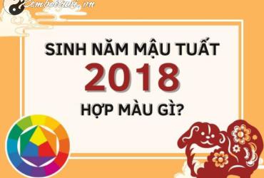 Sinh năm 2018 hợp màu gì? Bí quyết chọn màu may mắn cho tuổi Mậu Tuất