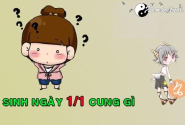 Xem cung hoàng đạo của người sinh ngày 1 tháng 1