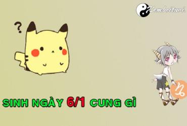 Xem cung hoàng đạo của người sinh ngày 6 tháng 1