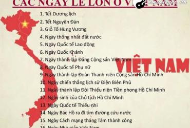 Các Ngày Lễ Năm 2021