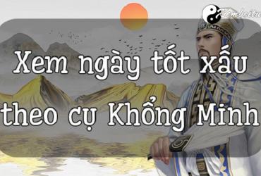 Lịch xuất hành của Khổng Minh
