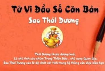 Luận bàn về Sao Thái Dương trong số 14 chính tinh