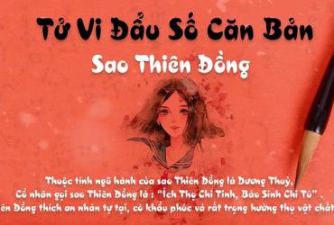 Luận bàn về Sao Thiên Đồng trong số 14 chính tinh