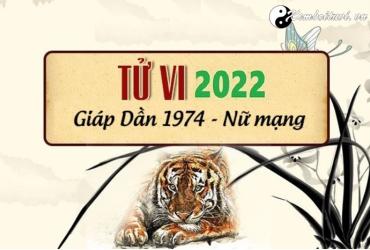 Xem tử vi tuổi Giáp Dần năm 2022 nữ mạng 1974