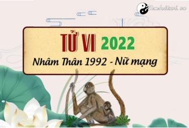 Xem tử vi tuổi Nhâm Thân năm 2022 nữ mạng 1992