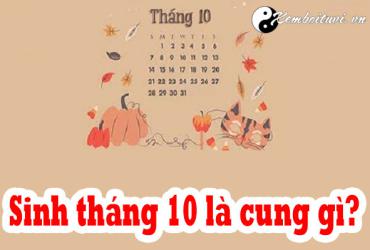 Sinh tháng 10 là cung gì