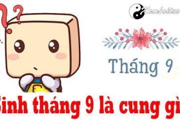 Sinh tháng 9 là cung gì