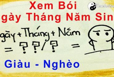 Xem Ngày Tháng Năm Sinh Biết Số Giàu Nghèo