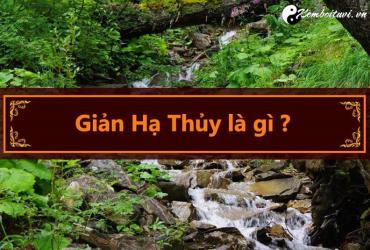 Mệnh Giản Hạ Thủy nghĩa là gì?
