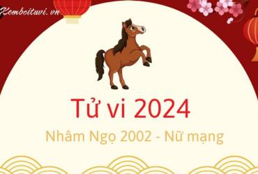 Xem bói tử vi năm Giáp Thìn 2024 nữ Nhâm Ngọ 2002 - Luận giải chi tiết