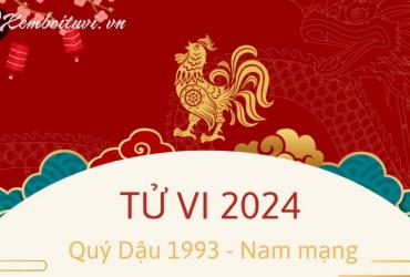 Xem bói tử vi năm Giáp Thìn 2024 nam Quý Dậu 1993 - Luận giải chi tiết