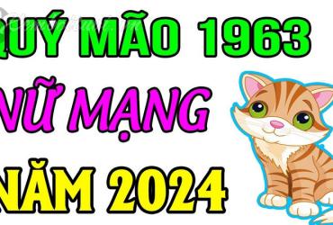 Xem bói tử vi năm Giáp Thìn 2024 nữ Quý Mão 1963 - Luận giải chi tiết