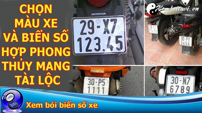 Bói biển số xe máy, xe ô tô đơn giản chuẩn xác nhất