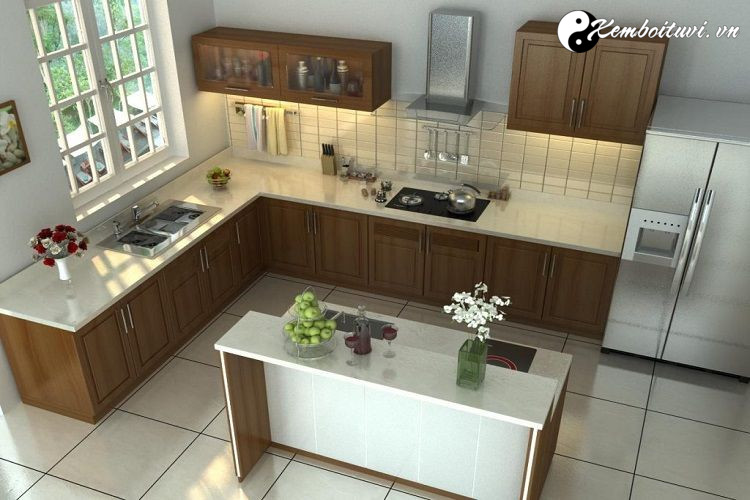 Cách bố trí phòng bếp nhà bếp hợp phong thủy