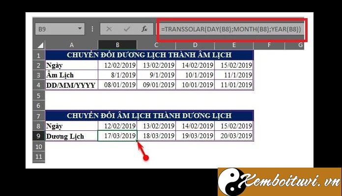 Hướng dẫn cách đổi Dương sang lịch Âm và ngược lại