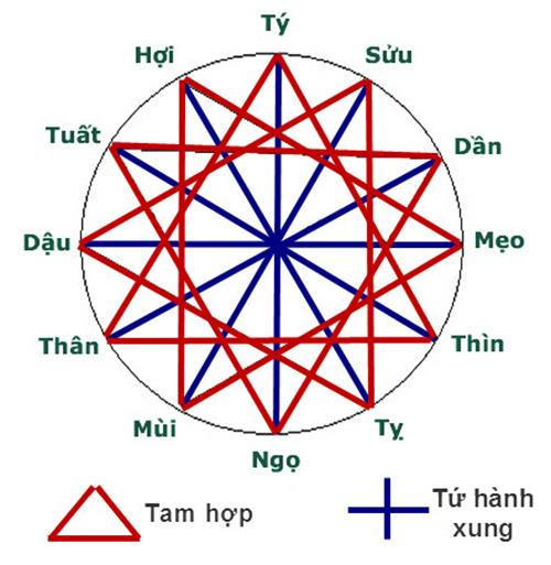 Luận Bàn Về Tam hợp Dần Ngọ Tuất