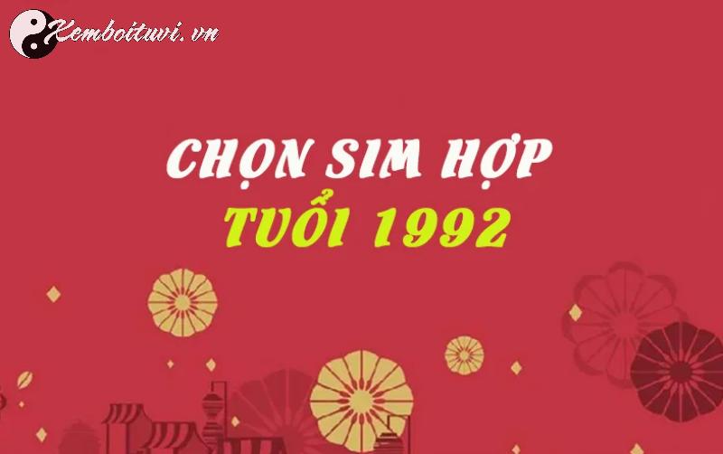 Sinh Năm 1992 Hợp Số Nào? Bí Quyết Chọn Sim Phong Thủy Tăng Tài Lộc