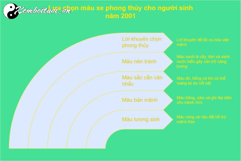 Người Sinh Năm 2001 Nên Mua Xe Màu Nào Để Thu Hút Tài Lộc và Tránh Vận Xui?