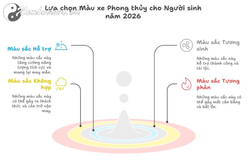 Sinh Năm 2026 Mua Xe Màu Gì? Chọn Đúng Màu, Tài Lộc Kéo Đến, Vận Hạn Tránh Xa!