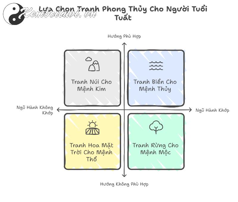 Lựa Chọn Tranh Phong Thuỷ Thu Hút Tài Lộc Cho Người Tuổi Tuất