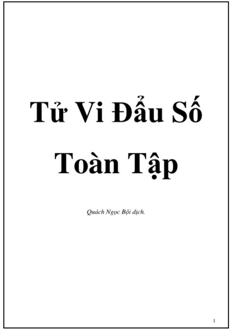 Khám Phá Mật Mã Lá Số: “Tử Vi Đẩu Số Toàn Tập” – Cuốn Sách Mọi Người Học Mệnh Lý Phải Tải Về Ngay!