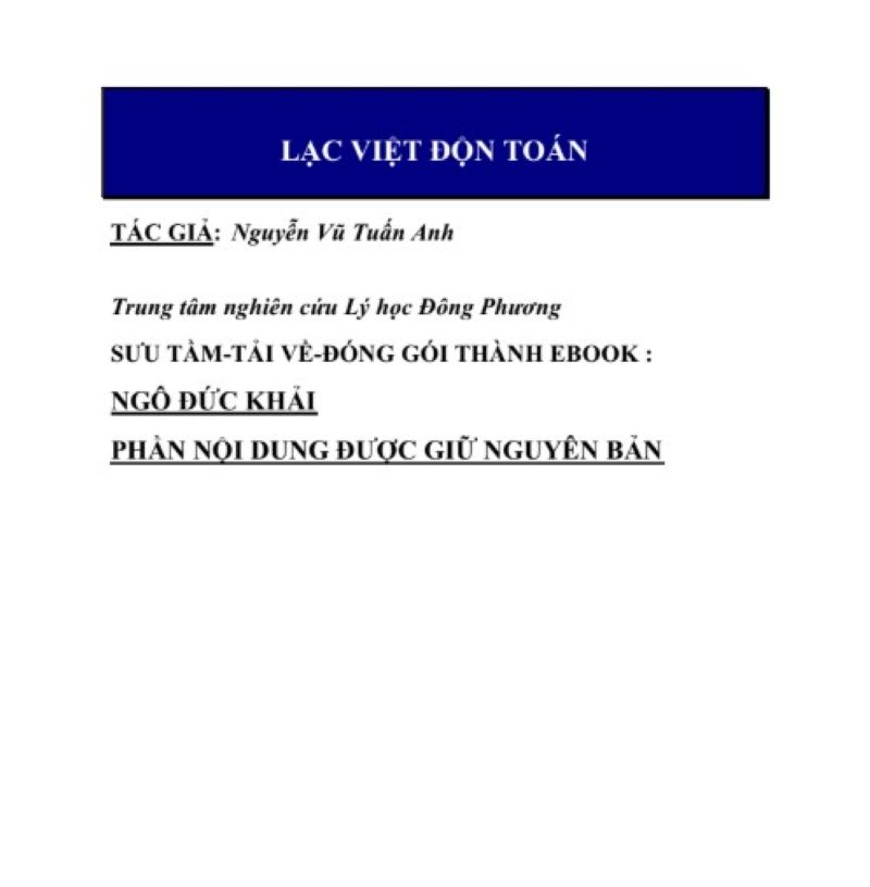 Khám Phá Sách Lạc Việt Độn Toán: Mở Cửa Bí Mật Của Vũ Trụ Và Vận Mệnh Cá Nhân
