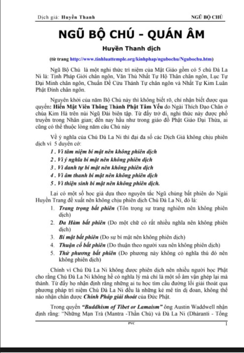 Khám Phá Bí Ẩn Ngũ Bộ Chú – Sách PDF Giải Mã 5 Thần Chú Hộ Thân Mật Tông, Tải Ngay Để Hành Trì Mỗi Ngày