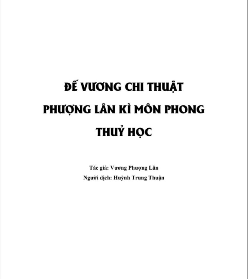 Khám Phá “Đế Vương Chi Thuật”: Bí Kíp Phong Thủy Cổ Truyền Quyết Định Vận Mệnh Vương Giả