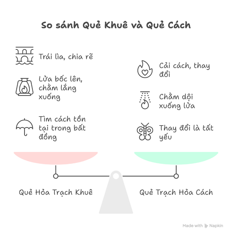 Quẻ Hỏa Trạch Khu&ecirc; - Giải nghĩa s&acirc;u sắc từ Kinh Dịch về sự chia l&igrave;a v&agrave; nghịch l&yacute;