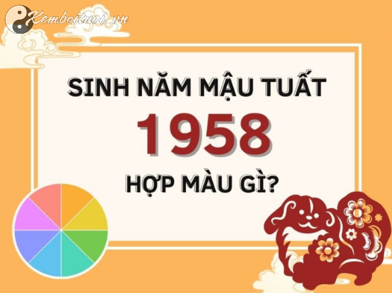 Sinh năm 1958 hợp màu gì? Lựa chọn màu sắc phong thủy cho tuổi Mậu Tuất