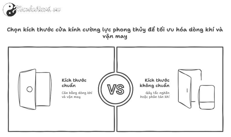 Sai Kích Thước Cửa Kính Cường Lực – Tiền Bạc Tiêu Tan, Vận May Rời Xa!