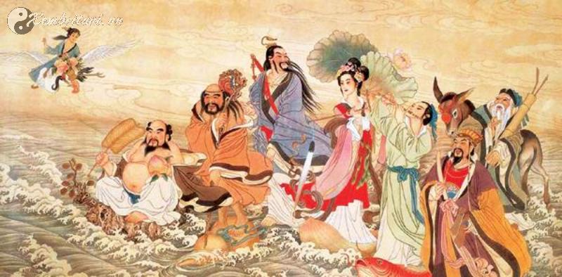 Tranh Bát Tiên: Bí Mật Phong Thủy Giúp Gia Đình Bình An, Sự Nghiệp Thăng Tiến!