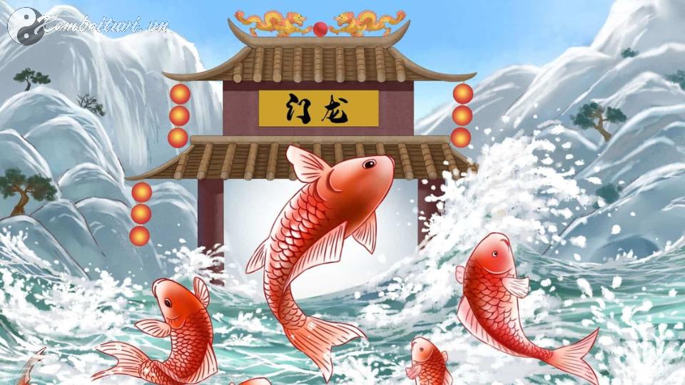 Tranh Cá Chép Hóa Rồng: Bí Mật Phong Thủy Giúp Tài Lộc Dồi Dào, Sự Nghiệp Thăng Tiến