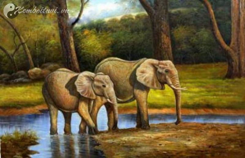 Bí Mật Tranh Con Voi Phong Thủy: Hút Tài Lộc, Bảo Vệ Gia Đạo, Tăng Vượng Khí
