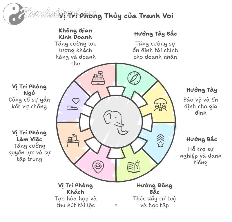 Bí Mật Tranh Con Voi Phong Thủy: Hút Tài Lộc, Bảo Vệ Gia Đạo, Tăng Vượng Khí