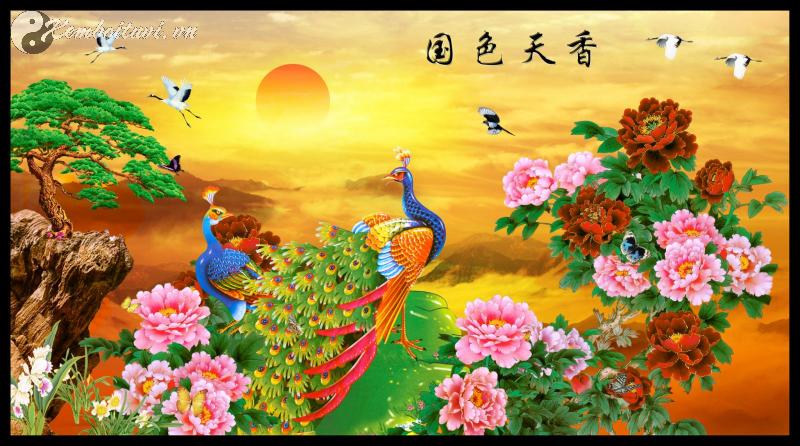 Bí Mật Chưa Từng Tiết Lộ: Tranh Chim Công Hoa Mẫu Đơn Thay Đổi Vận Mệnh Trong 30 Ngày