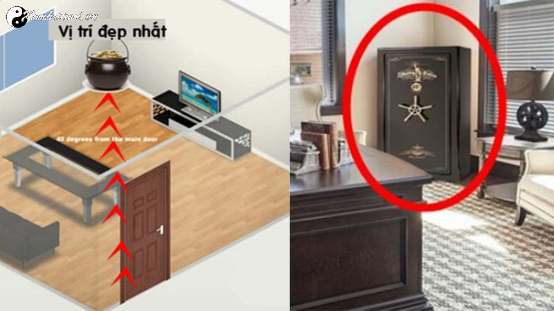 Vị Tr&iacute; Đặt K&eacute;t Sắt Hợp Phong Thủy Cho Gia Chủ